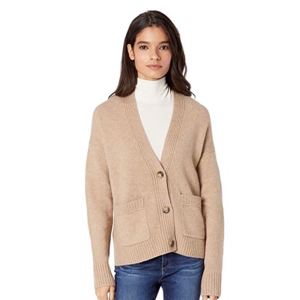 J. Crew Supersoft Sweat Wool Alpaca Blend Sweater Cardigan